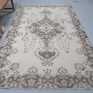 Turkish Rug, Vintage Rug, Home Decor Rug, Beige Carpet, 168x291cm Rug, 6x10ft Office Rug, Antique Handwoven Rug