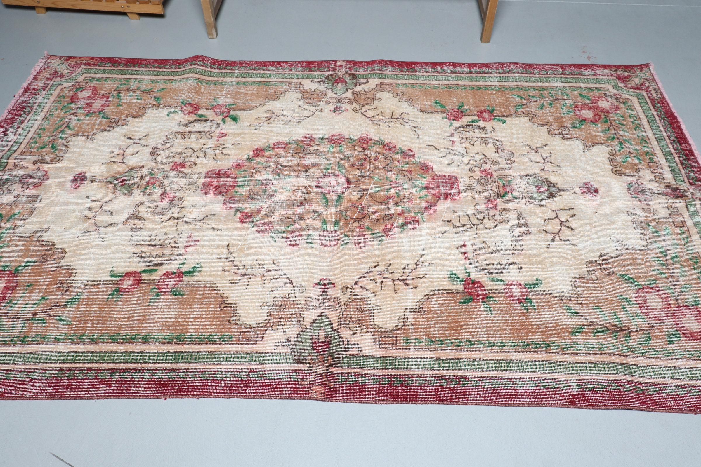 ヴィンテージトルコラグ、花柄 149 x 251 cm - Etsy 日本