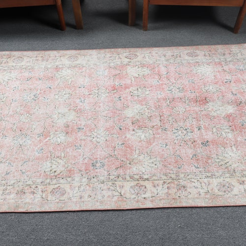 Turkish Rug, Area Rug, Vintage Rug, Antique Rug, 44x82 shops inches Red Carpet, Tribal Floor Rug, Indoor Rug, Turkey Bedroom Rugs, 10121