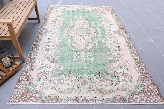 Großer Türkischer Teppich 150x250, Handgeknüpfter Wollteppich