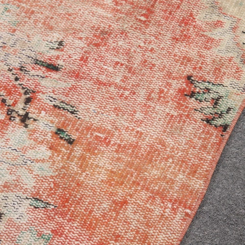 Turkish Rug, Area Rug, Vintage Rug, Home Decor Carpet, 51x93 inches Red Rug, Bohemian Floor shops Rugs, Indoor Rugs, 9746