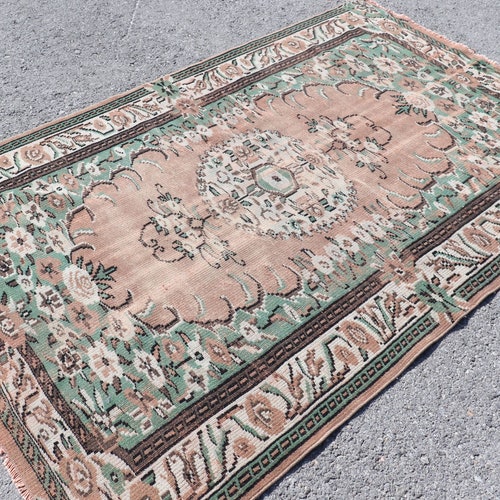 Turkish Rug, Vintage Rug, Large Rug, Antique Carpet, 66x89 inches Bronze shops Carpet, Handwoven Oversize Rugs, Bedroom Rug, 7847