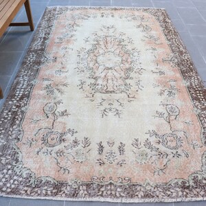 5.4x9 ft Large Rug, Large Area Rug, Turkish Rug, Antique Rugs, Rugs For Bedroom, Vintage Rug, Beige Moroccan Rug, Handwoven Dining Room Rugs