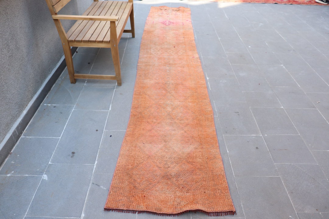 Orange Kitchen Rugs Oushak Rug Herki Rug Rugs for Etsy