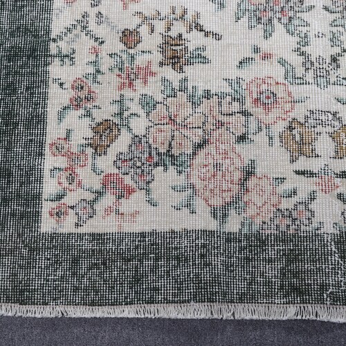 Area Rug, Turkish Rug, Vintage Rug, Oushak Carpet, 46x78 inches Beige Rug, Organic Bedroom Rug, Decorative Indoor Carpet, shops 10053