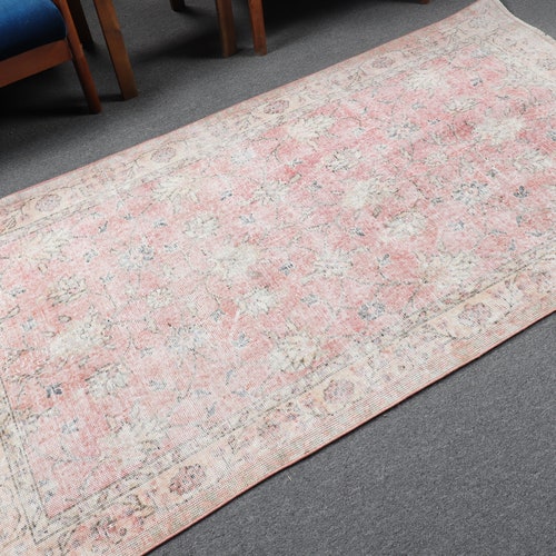 Turkish Rug, Area Rug, Vintage Rug, Antique Rug, 44x82 shops inches Red Carpet, Tribal Floor Rug, Indoor Rug, Turkey Bedroom Rugs, 10121