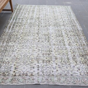 Turkish Rug, 5.8x9 ft Large Rugs, Rugs For Living Room, Anatolian Rug, Brown Floor Rug, Vintage Rug, Turkish Salon Rug