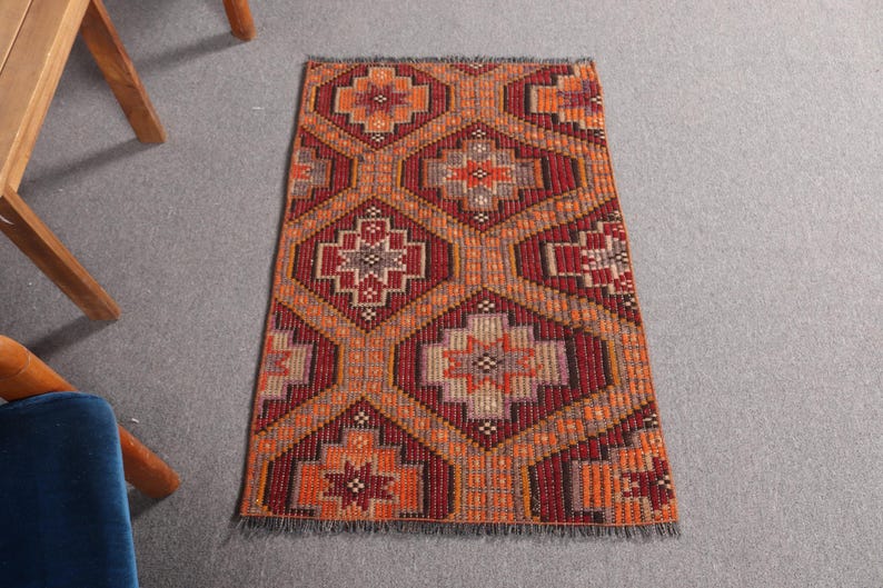 Vintage Kilim, Small Kilim, Turkish Kilim, Antique Kilim, Rugs for