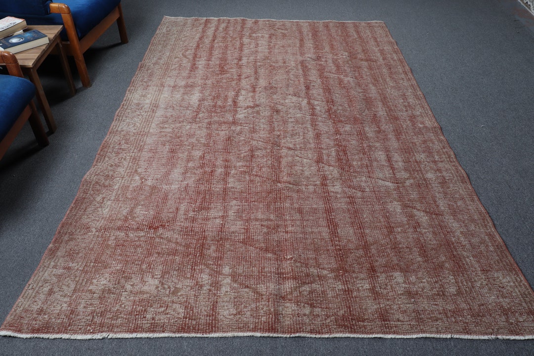 Vintage Rug, Turkish Large Rug, Antique Rug, 70x107 Inches Brown Rug ...