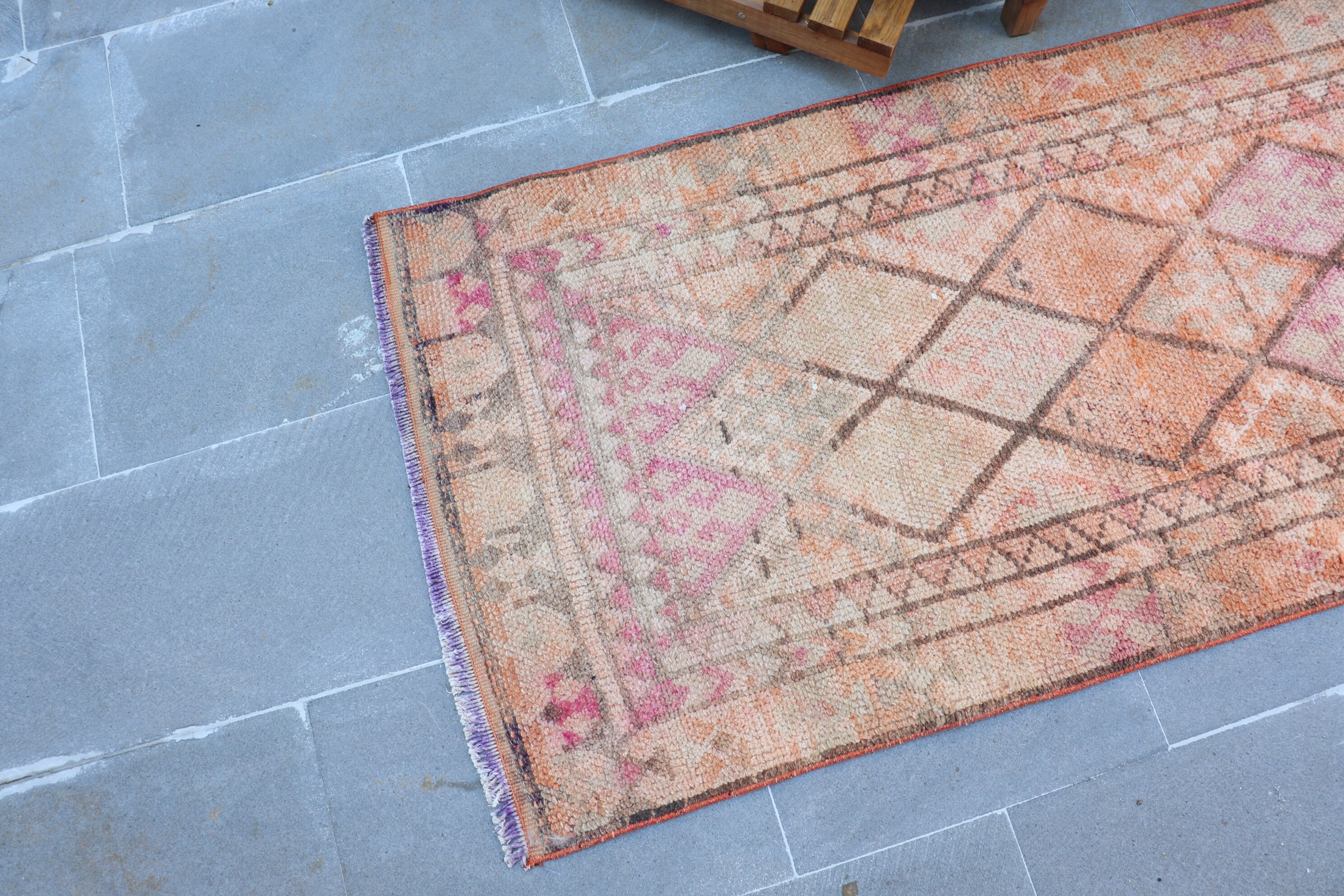 Vintage Rug 2.4x10.8 ft Runner Rug Hallway Rug Corridor | Etsy