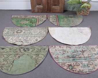 Tappetino in lana vintage, tappeto da ingresso lavabile, dimensioni personalizzate 18x30 pollici, zerbino turco ecologico, tappeto kilim fatto a mano, tappetino da bagno o da veranda.