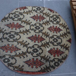 ラグ・カーペット 87cm ROUND ViNTAGE TURKiSH RUG 87cm ROUND ViNTAGE TURKiSH RUG