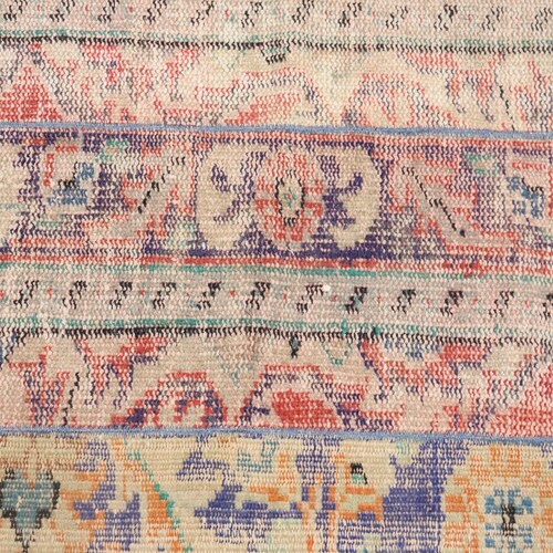 Vintage Rug, Turkish Rug, Small Rug, Oushak Rug, 34x51 inches Blue Carpet, Handmade order Bedroom Rug, Anatolian Kitchen Carpet, 6384