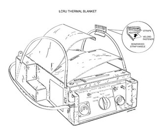 NASA 1970 Concept Art Apollo 11 Moon Landing Mission LCRU Thermal Blanket Limited Edition Print Art Poster Space Exploration (mmp)