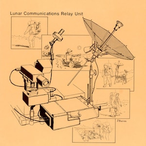 NASA 1971 Concept Art Apollo 11 Moon Landing Mission Lunar Communications Relay Unit Limited Edition Fine Art Print Poster Space (mmp)