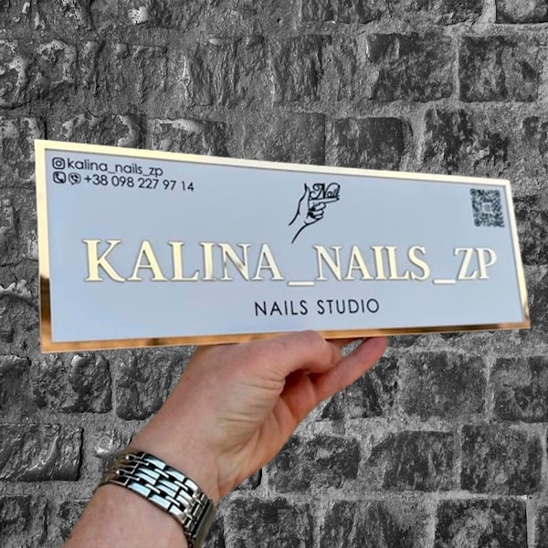 Custom made logo creation Bar sign Glam decor, custom logo design. 3d acrylic sign Nail salon decor Wall logo sign