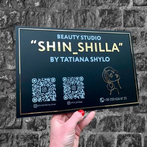 Custom acrylic information signs - business logo sign. Personalized Acrylic Logo Sign, Small business owner Fashion logo design