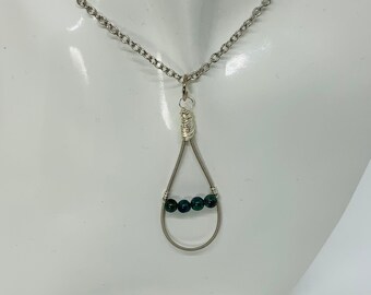 Guitar String Necklace - Chrysocolla