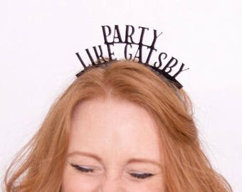 Great Gatsby Party Crowns - Gatsby Wedding - 1920s Party - Art Deco Party - Roaring Twenties - Party Like Gatsby - Prohibition Era