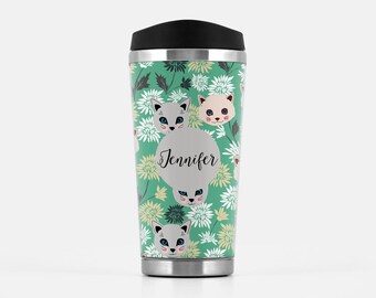 cat travel mug etsy