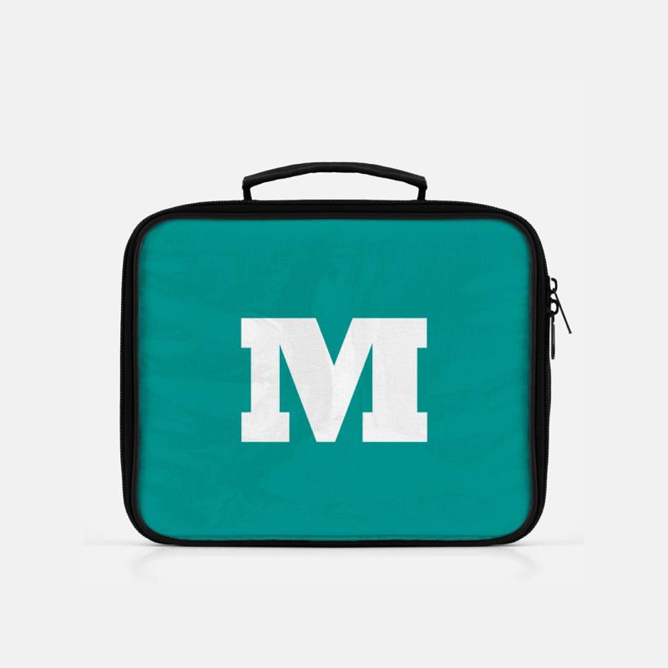 Initial Lunch Box Teal Lunch Box Personalized Lunch Box Etsy