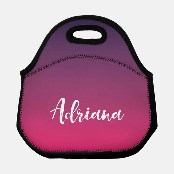 pink lunch tote
