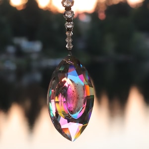 Crystal Ornament Memorial &quot;Apple of my Eye&quot; Cremated Ash Crystal Custom Memorial Ornament Cremains Ash in Crystal Ornament Sympathy Gift
