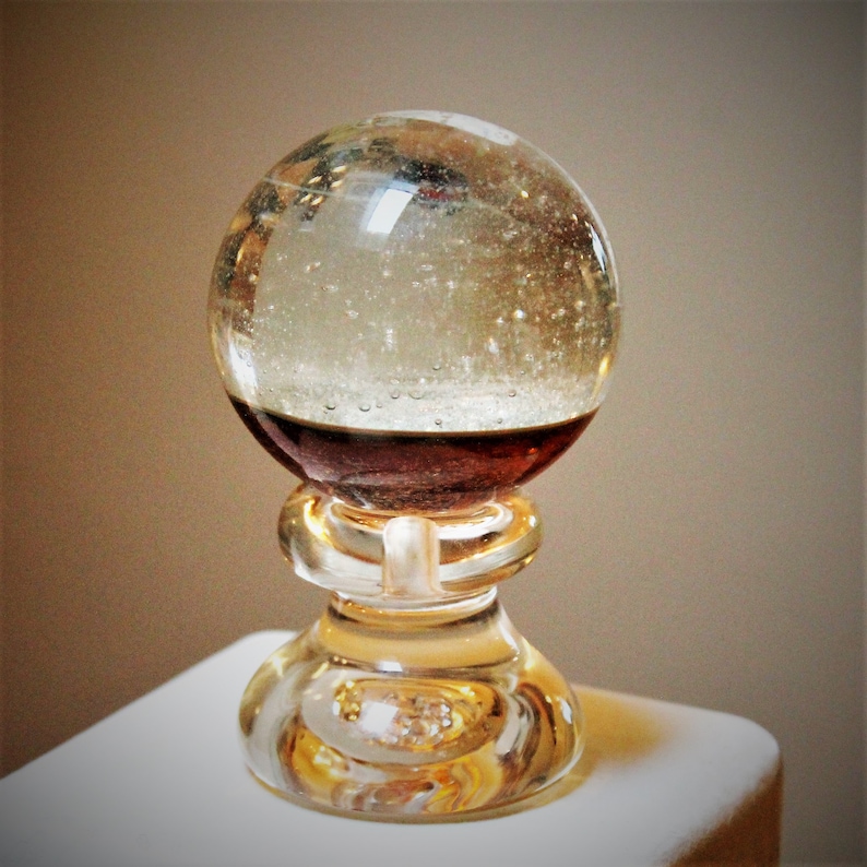 Solid Glass Snow Globe Memorial Keepsake Ashes to Etsy