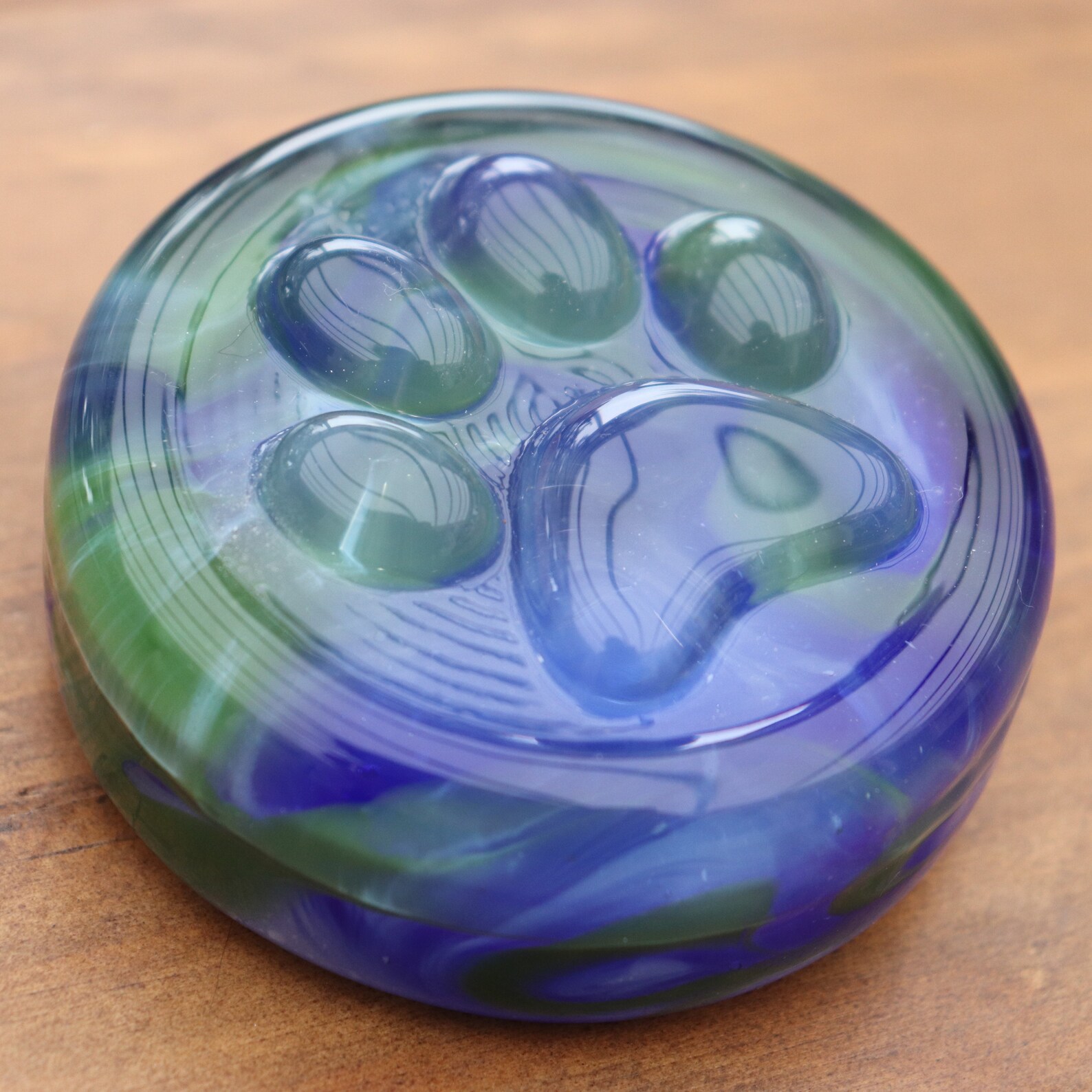 Paw Print Paperweight Pet Loss Gift Pet Ashes Custom Etsy