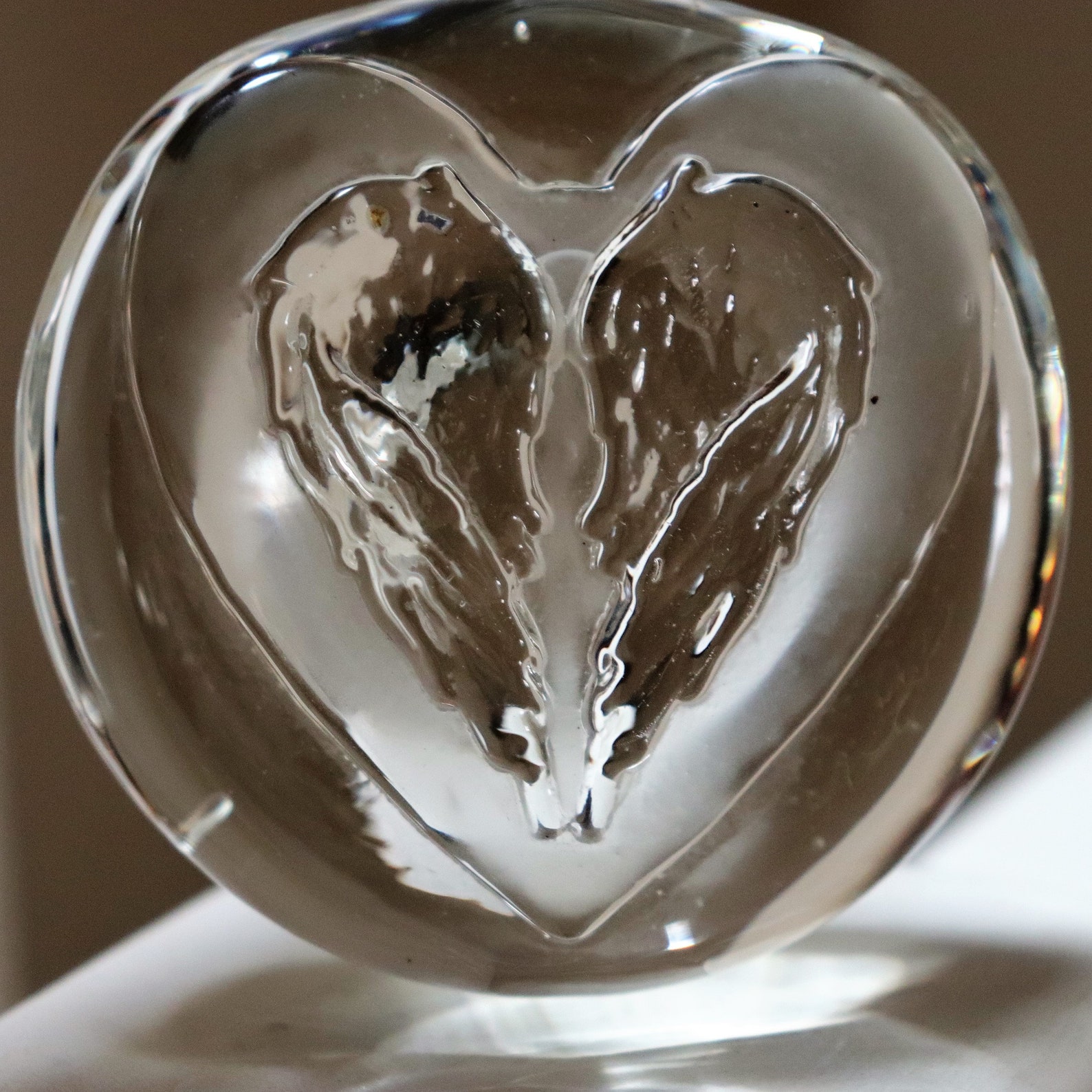 Angel Wings Heart Memorial Paperweight Sympathy Gift Custom Etsy