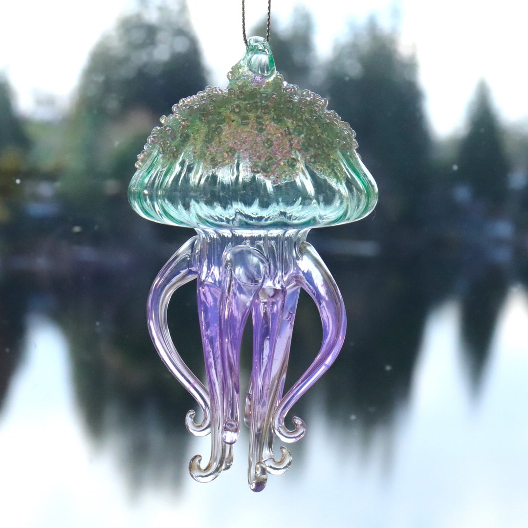 Sparkly Glitter Jellyfish Ocean Medusa Sea Jelly Nettlefish Etsy