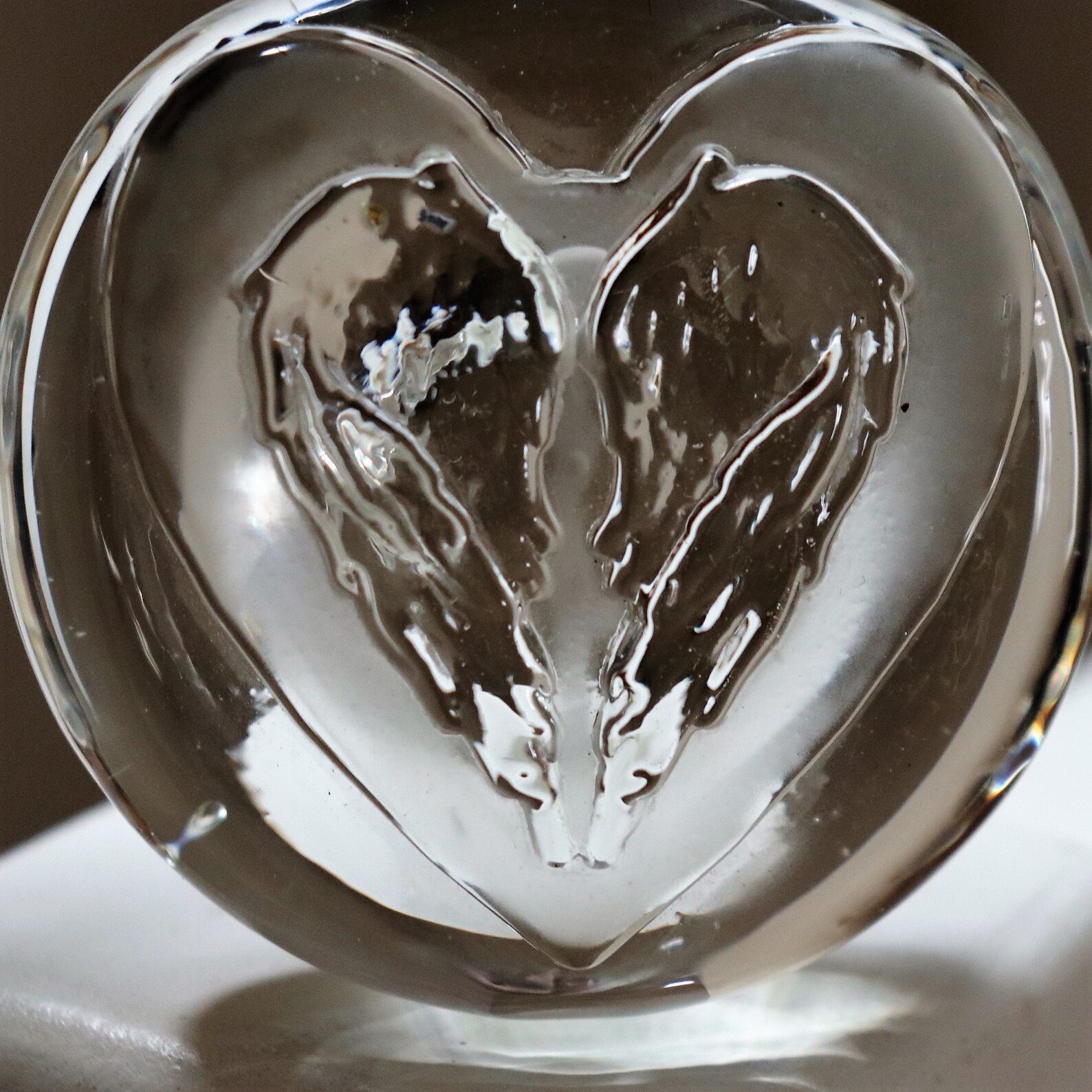 Angel Wings Heart Memorial Paperweight Sympathy Gift Custom Etsy