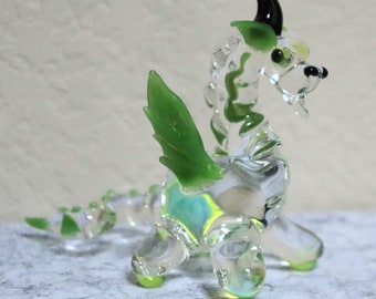 TikTok Special Glow-in-the-Dark Glass Dragon