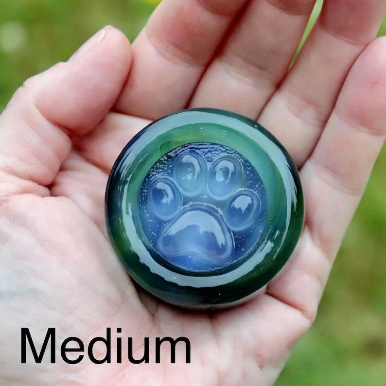 Paw Print Paperweight Pet Loss Gift Pet Ashes Custom Etsy