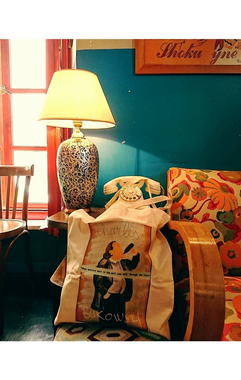 Charles Bukowski tote bag