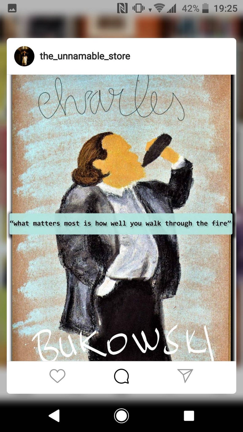 Charles Bukowski tote bag