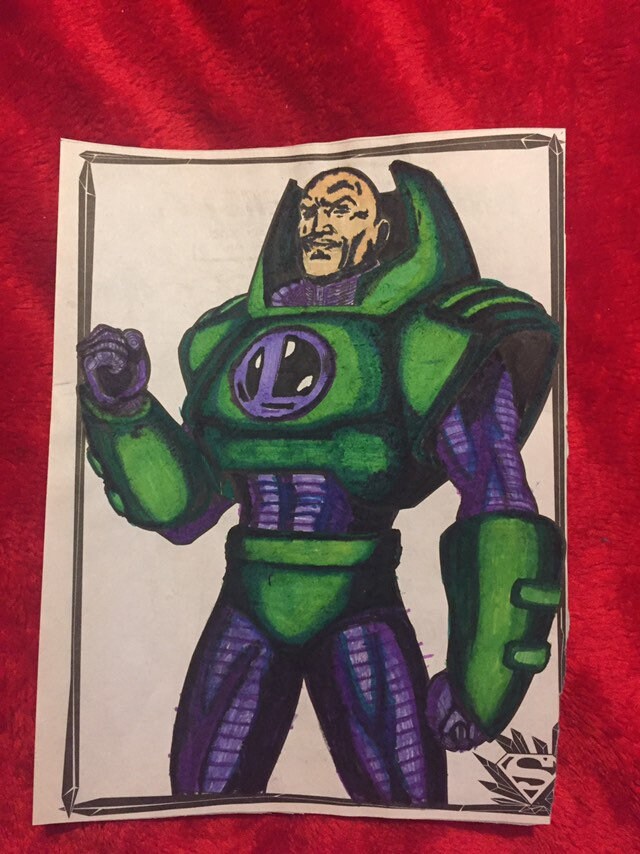 Lex Luther coloring page | Etsy