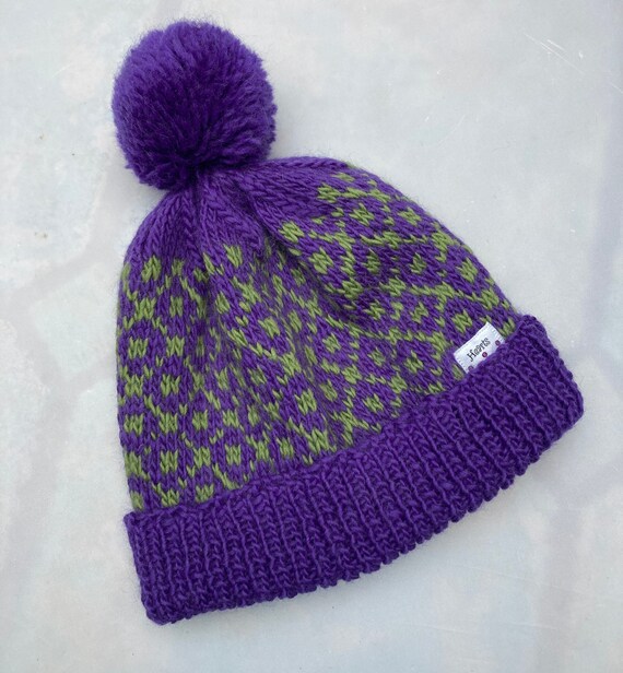 Sample Sale Ladies Fair Isle Purple and 