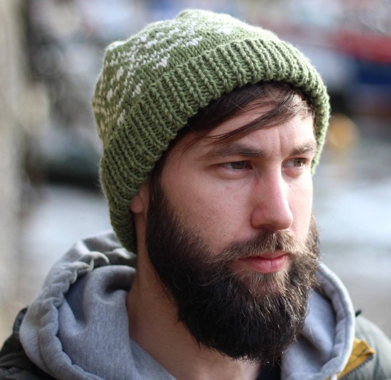 Gents Beanies Mens Nordic Hats Hand Knit Beanie Hats - Etsy UK