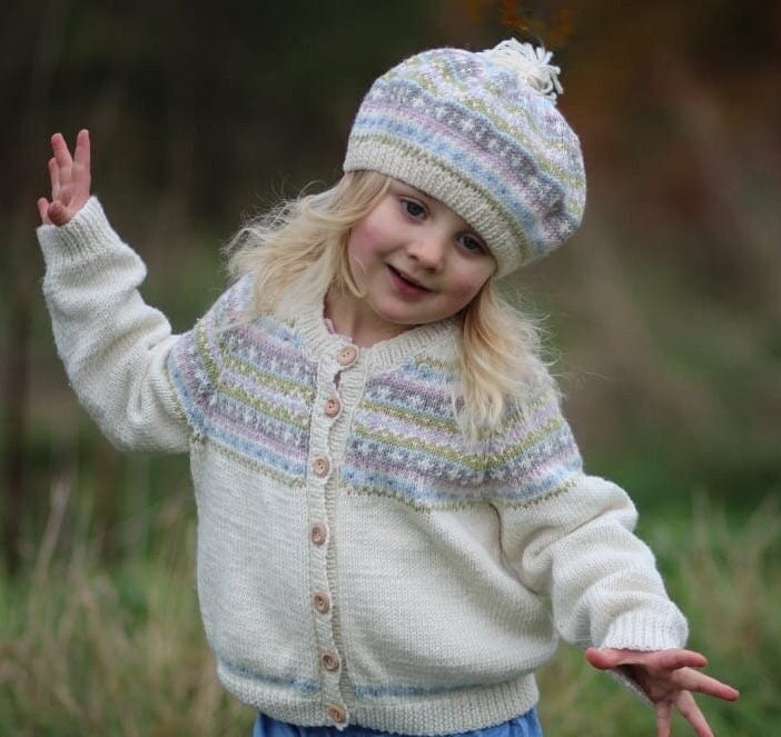 Baby girl fair isle best sale cardigan