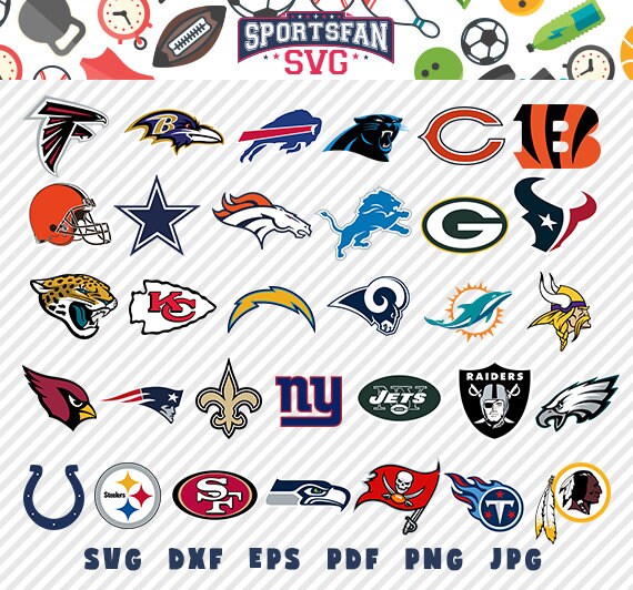 Football svg Football team svg Football logo svg Football Etsy