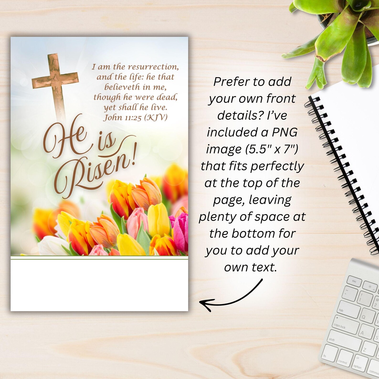 Easter Sunday He is Risen Church Bulletin Cover Art, Resurrection Day ...