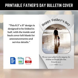 Men's Day Church Bulletin Covers - Etsy