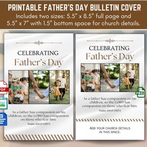 Men's Day Church Bulletin Covers - Etsy