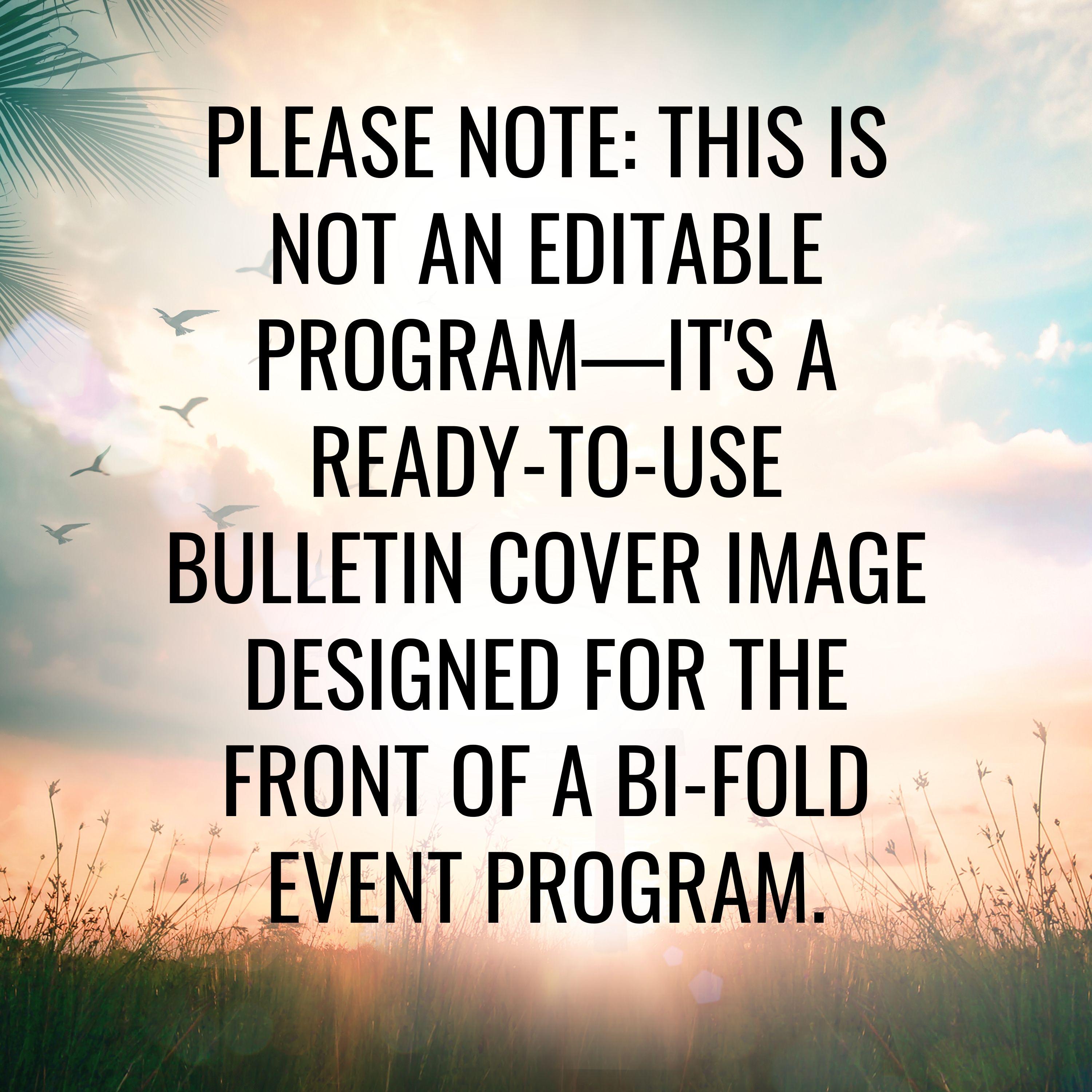 Christian Church Worship Program Bulletin Cover Clip Art, Psalm 118:24 ...