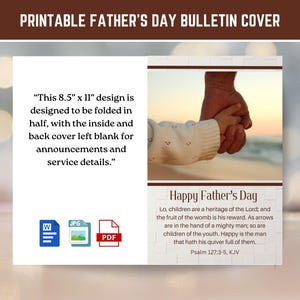 Men's Day Church Bulletin Covers - Etsy