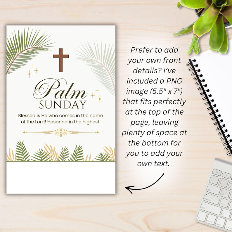 Palm Sunday Church Bulletin Art Cover, Holy Days Easter Services ...