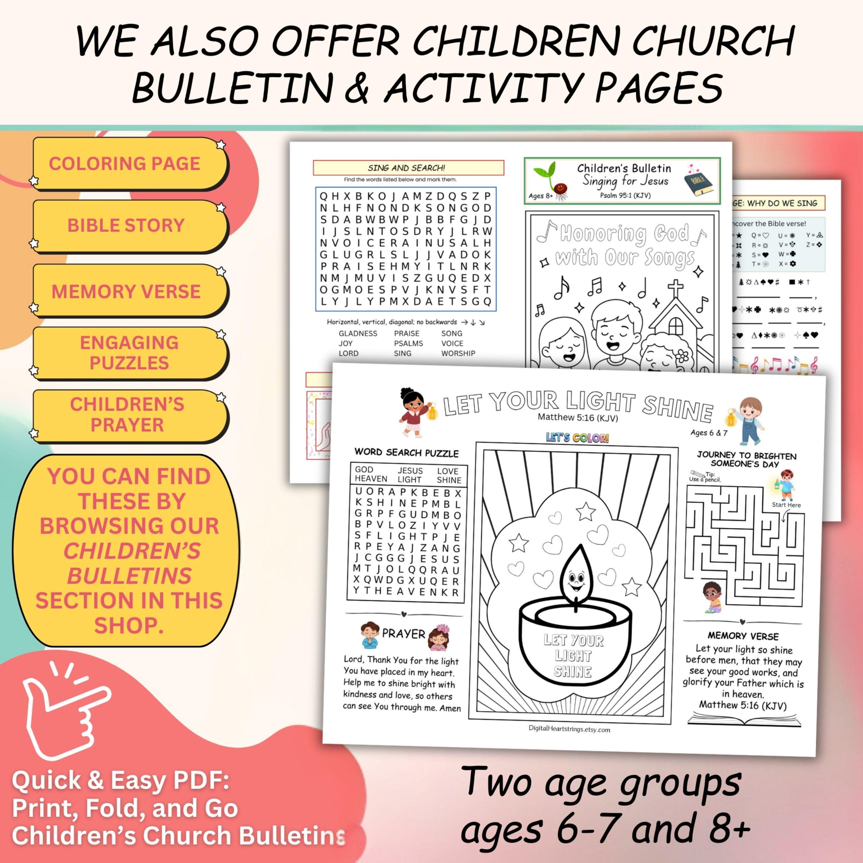 Christian Church Worship Program Bulletin Cover Clip Art, Psalm 118:24 ...