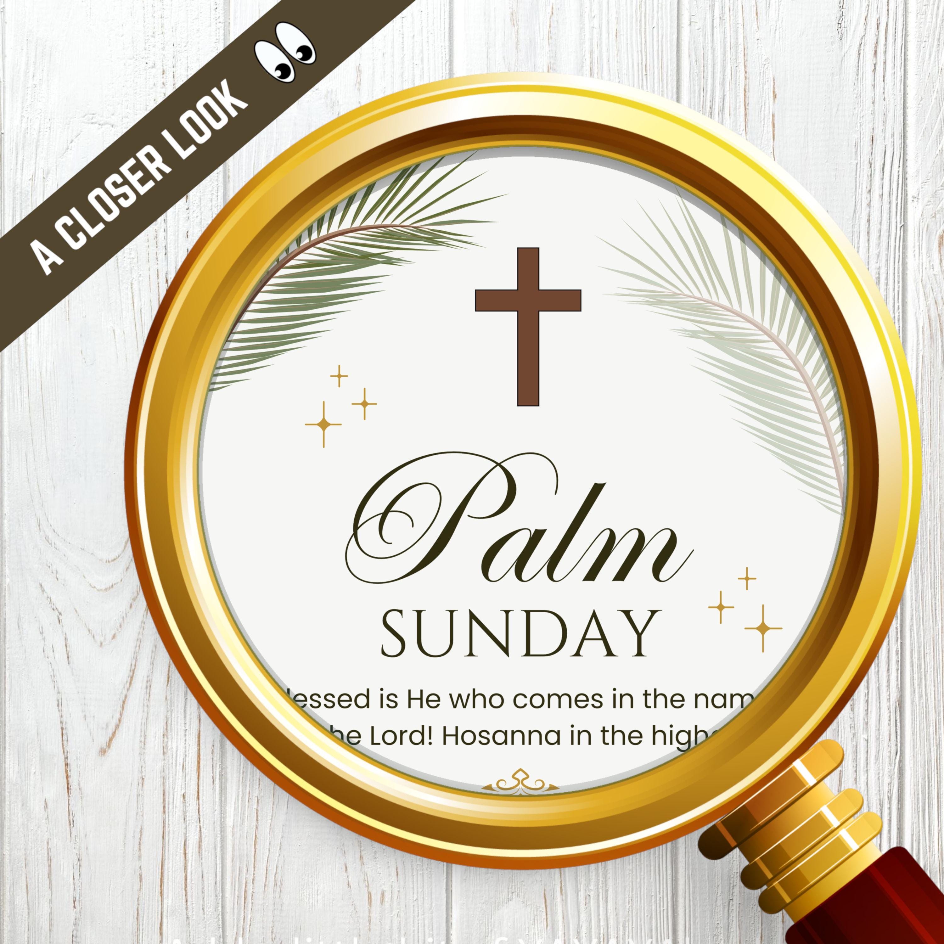 Palm Sunday Church Bulletin Art Cover, Holy Days Easter Services ...