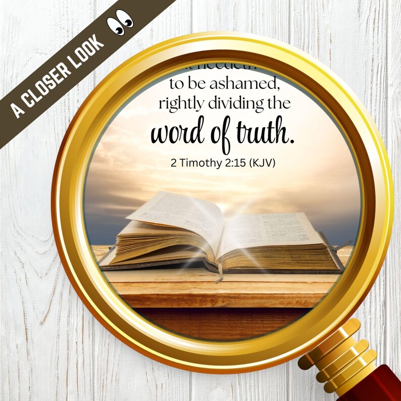 Printable Church Worship Bulletin Cover, 2 Timothy 2:15 KJV Scripture ...